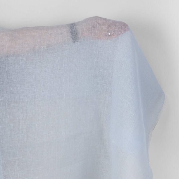 Tissu de lin gaze gris ciel
