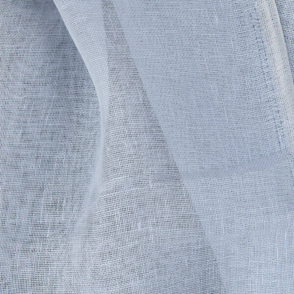 Tissu de lin gaze gris ciel – Image 4