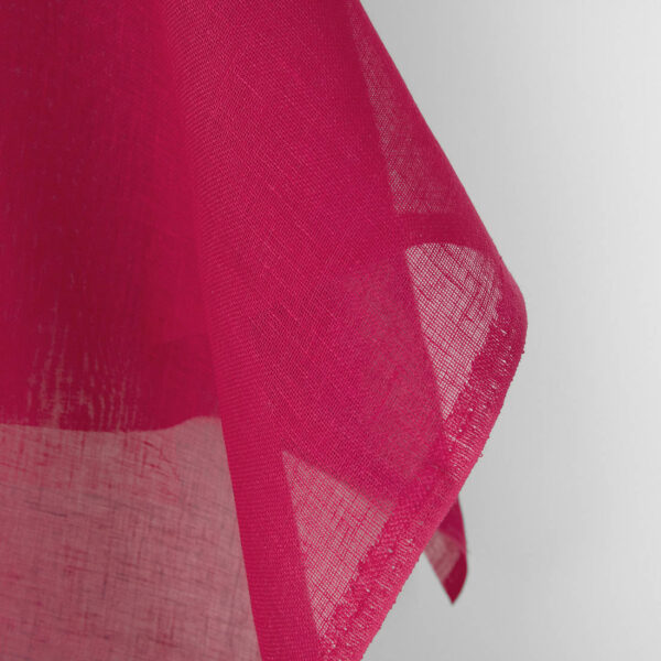 Tissu de lin, gaze rose vif – Image 3