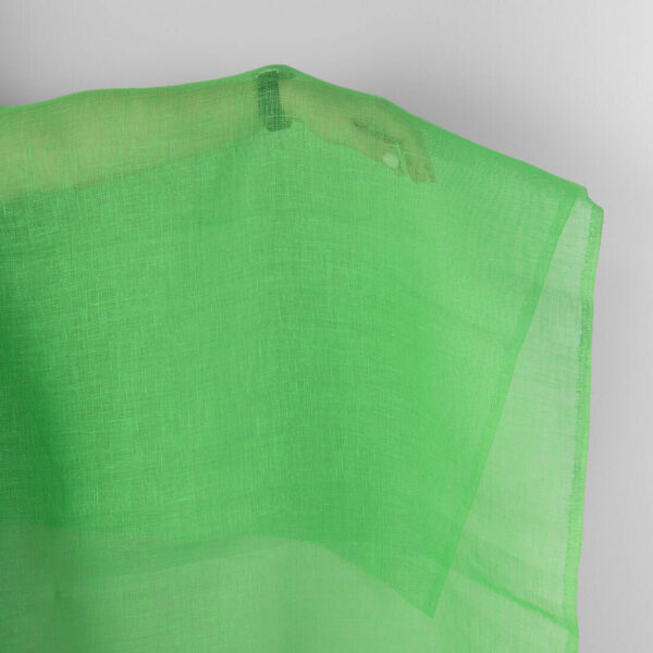 Tissu de lin vert fluo