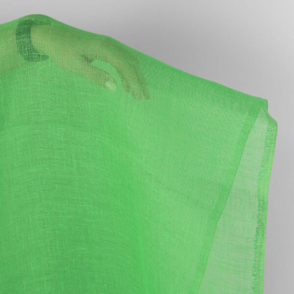 Tissu de lin vert fluo – Image 2