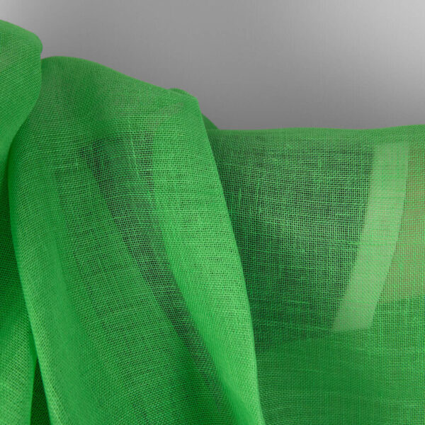 Tissu de lin vert fluo – Image 3