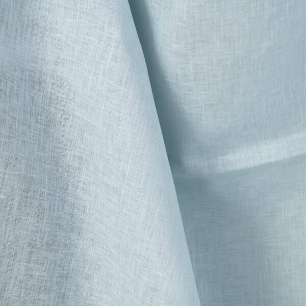 Tissu de lin uni vert pâle – Image 4