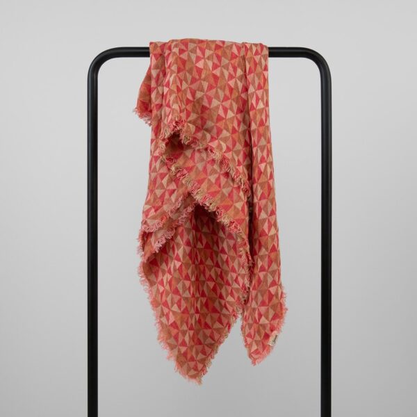 MOLI Foulard brun-rouge