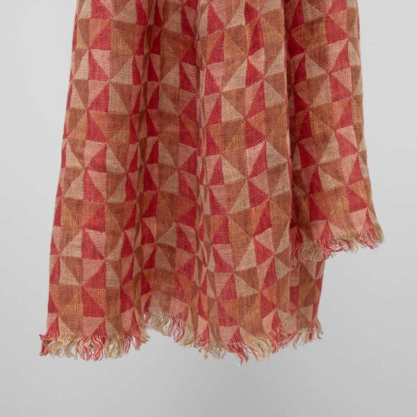 MOLI Châle brun-rouge – Image 3