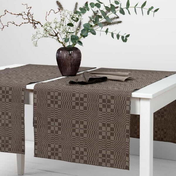 WILLOW Chemin de table brun