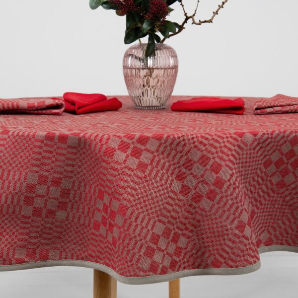 WILLOW Nappe ronde/ovale rouge – Image 3