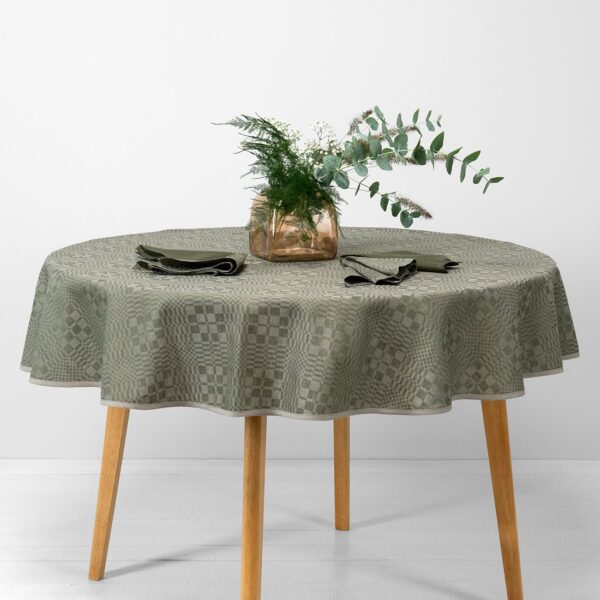 WILLOW Nappe ronde/ovale verte