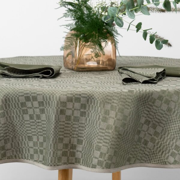 WILLOW Nappe ronde/ovale verte – Image 3