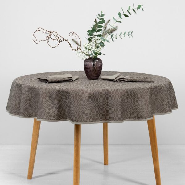 WILLOW Nappe ronde/ovale marron