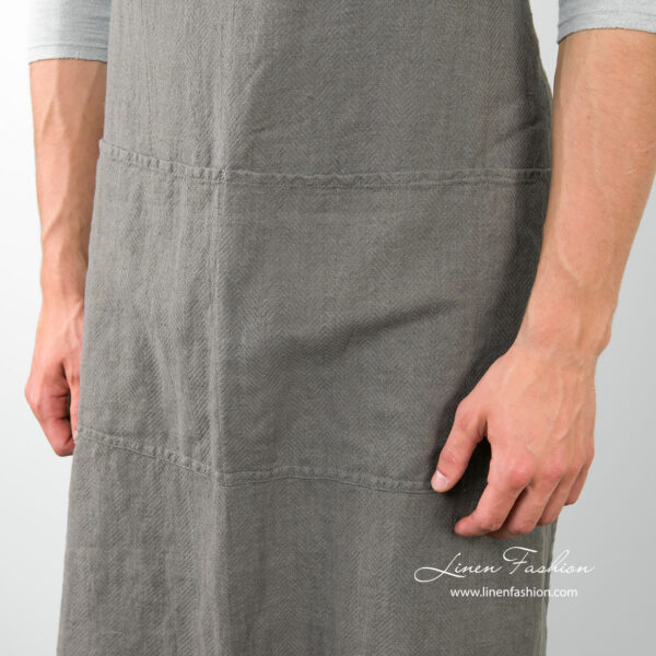 BALI Tablier gris foncé – Image 4