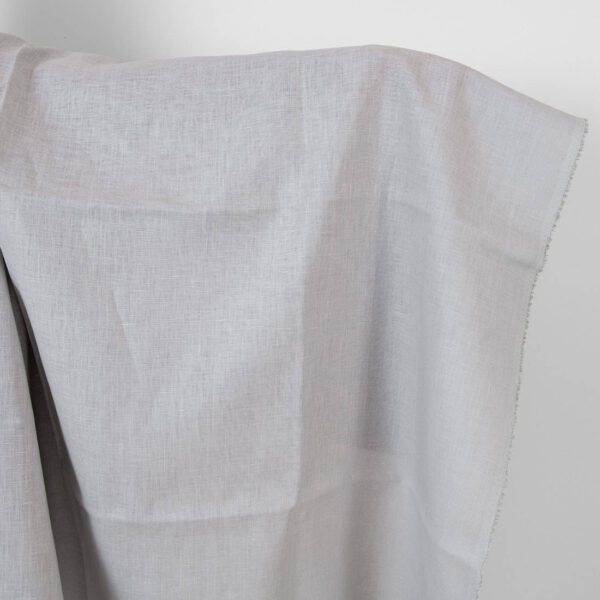 Tissu de lin uni gris clair