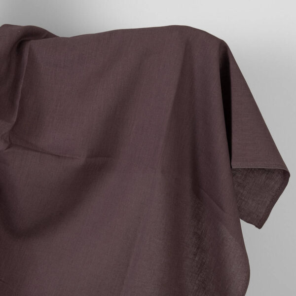 Tissu de lin marron foncé