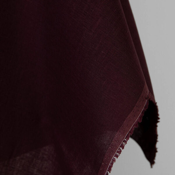 Tissu de lin brun foncé – Image 3