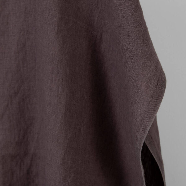 Tissu de lin brun délavé – Image 2