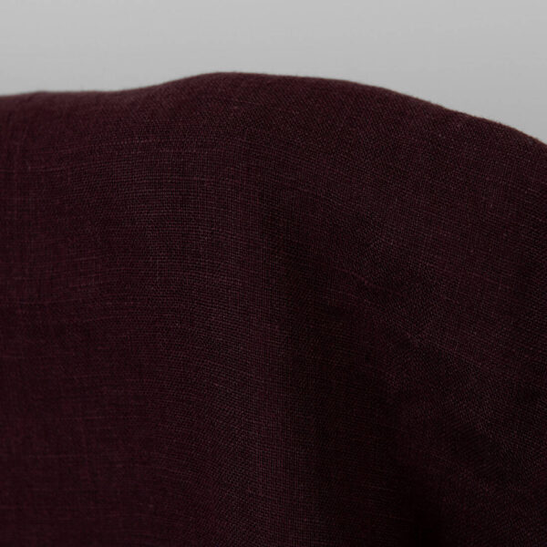 Tissu de lin lavé brun foncé – Image 3