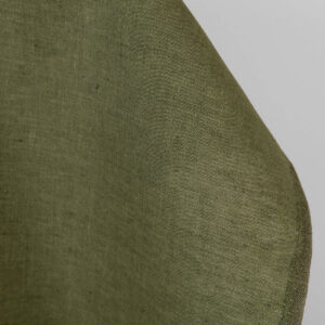 Tissu de lin mélangé vert foncé