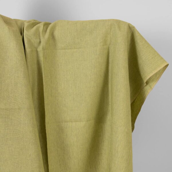 Tissu de lin mélangé vert clair