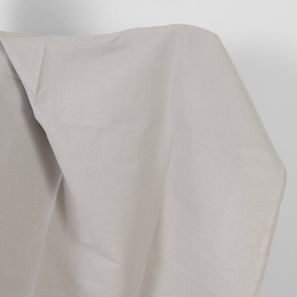Linen cotton fabric light beige-grey melange