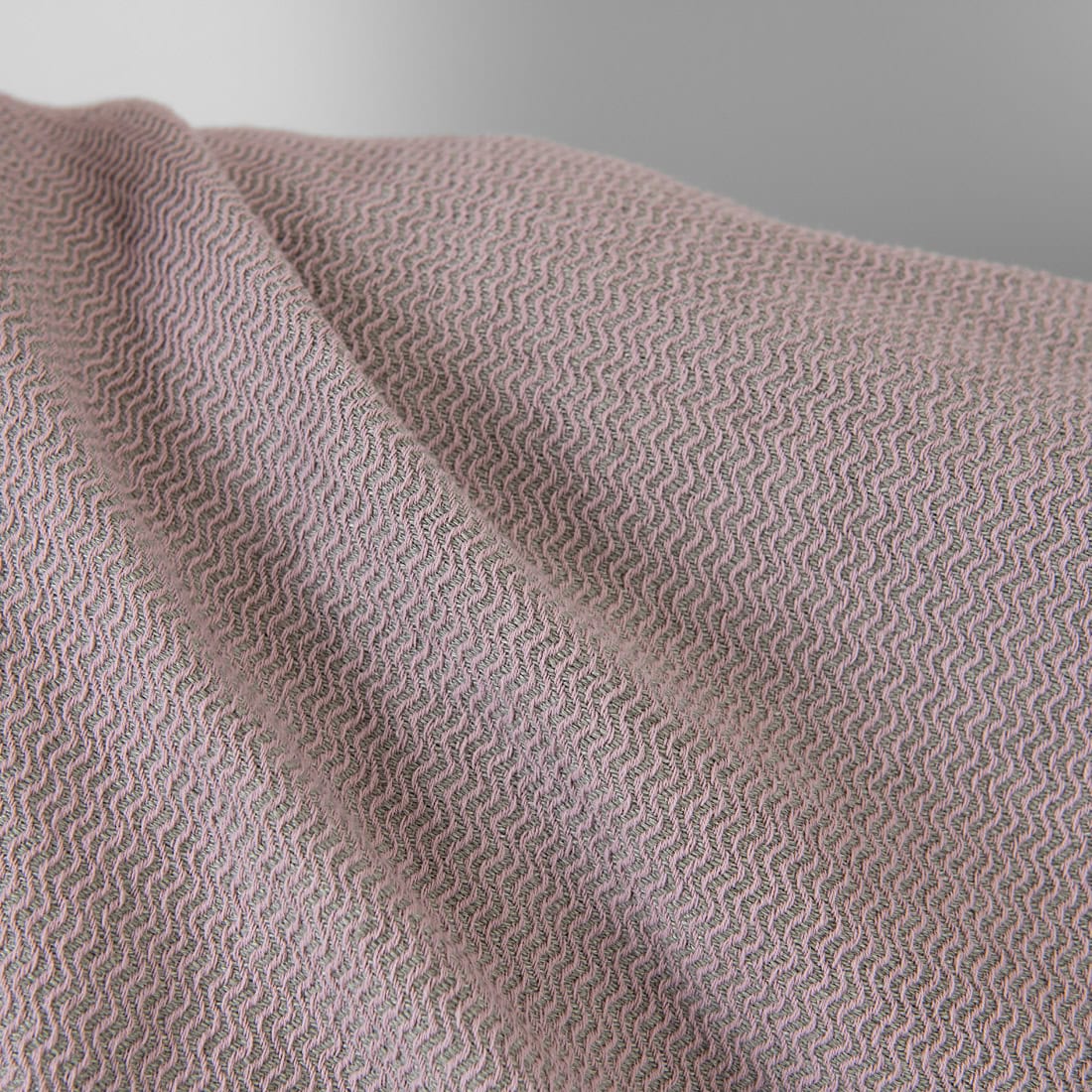 Tissu lourd en lin et coton lilas et gris zigzag lavé 2 Linen cotton heavy fabric lilac and grey zigzag washed, heavy weight fabric