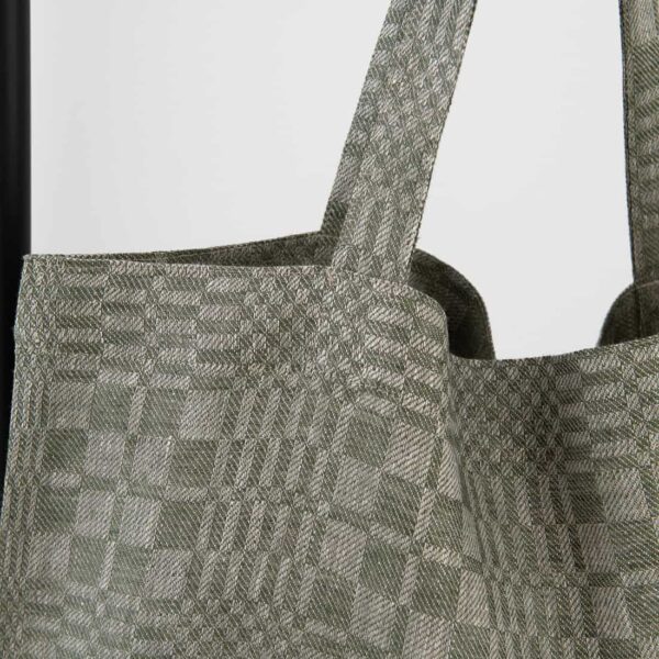 LEGGO tote bag green, traditional check pattern