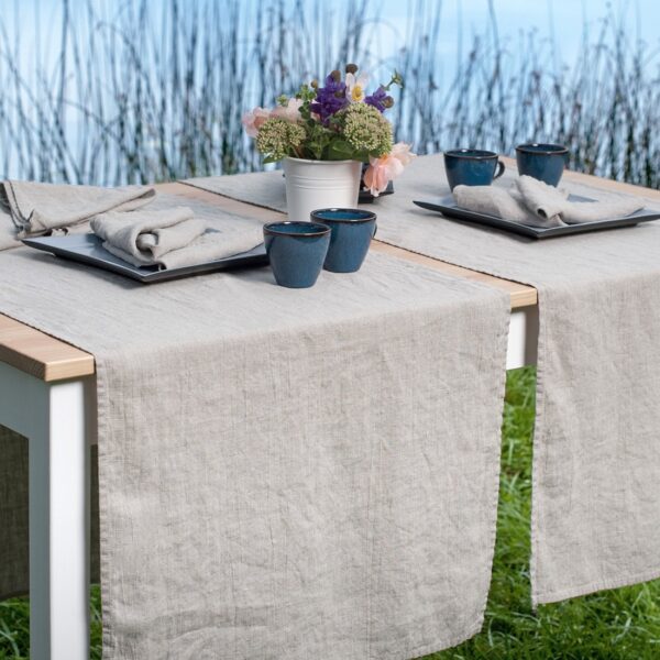 GAMMA Chemin de table en lin naturel