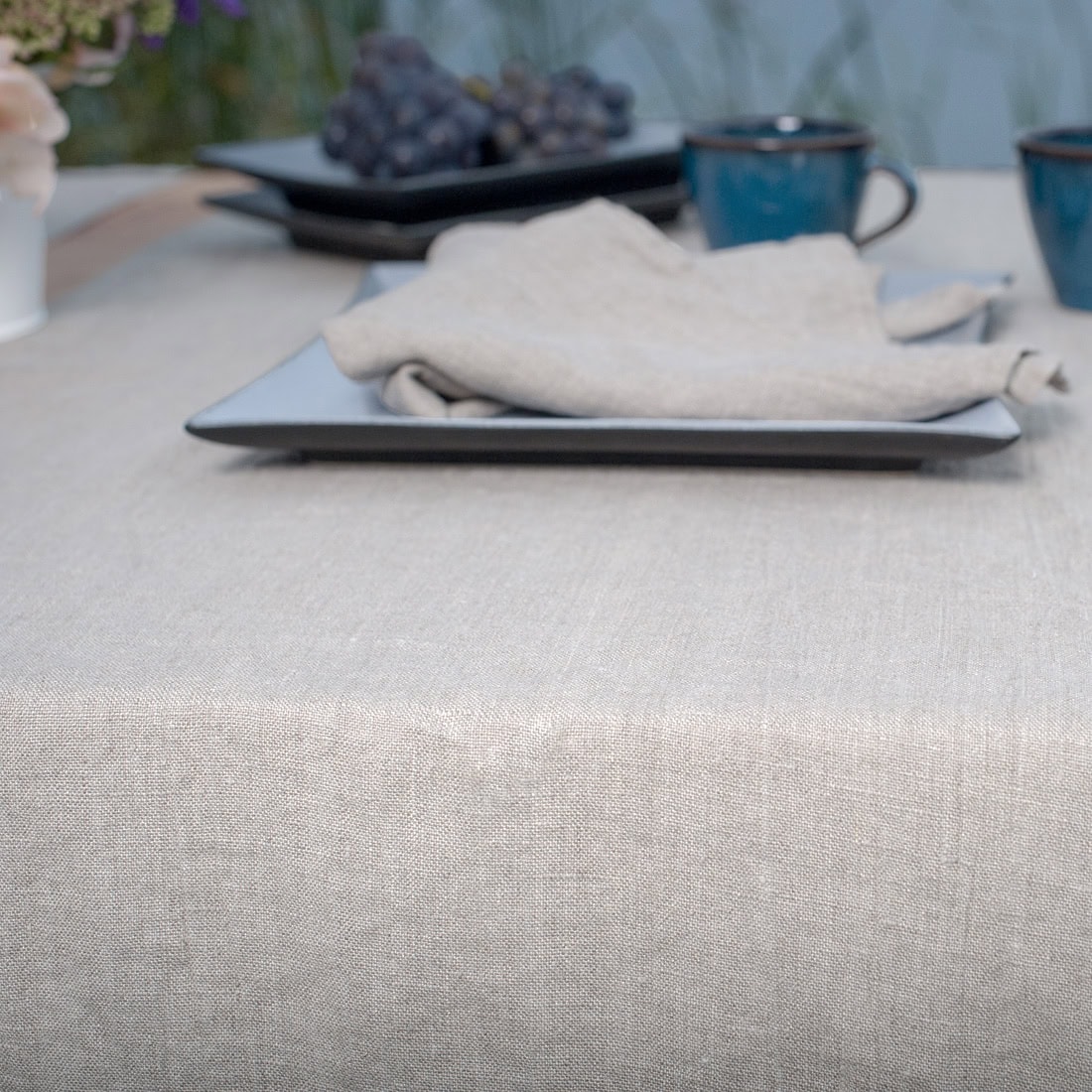 GAMMA Chemin de table en lin naturel 2 GAMMA Chemin de table en lin naturel – Image 2