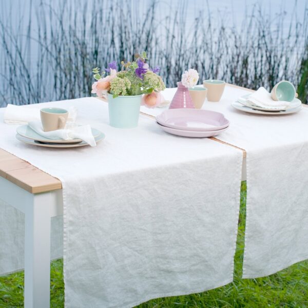 GAMMA Chemin de table blanc