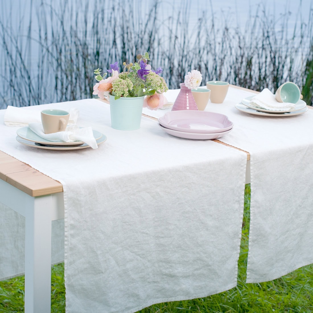 GAMMA Chemin de table blanc 1 GAMMA Chemin de table blanc
