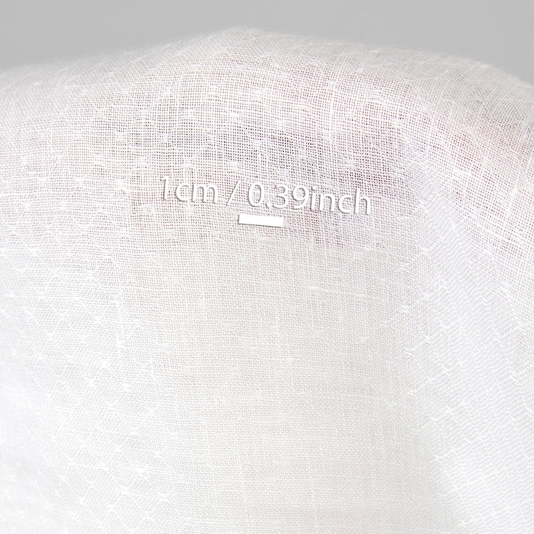 Tissu de lin blanc cassé à motif de losanges 4 Off-white linen fabric, with measurements