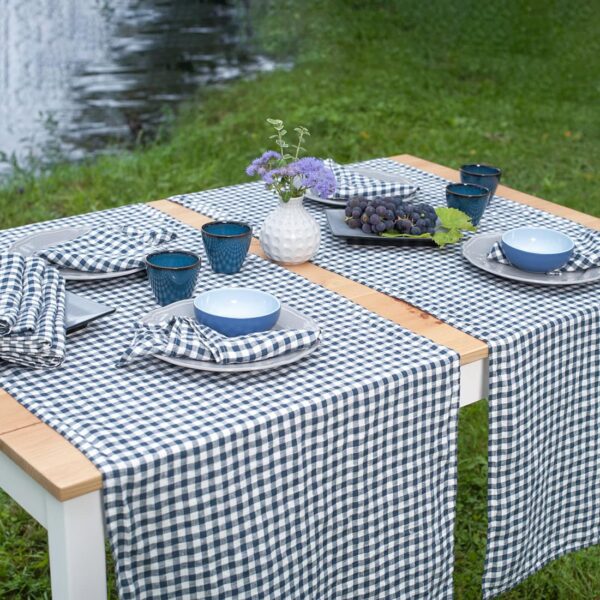 VICHY Chemin de table bleu