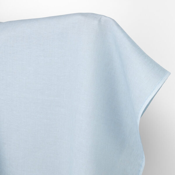Tissu de lin uni gris pâle bleu