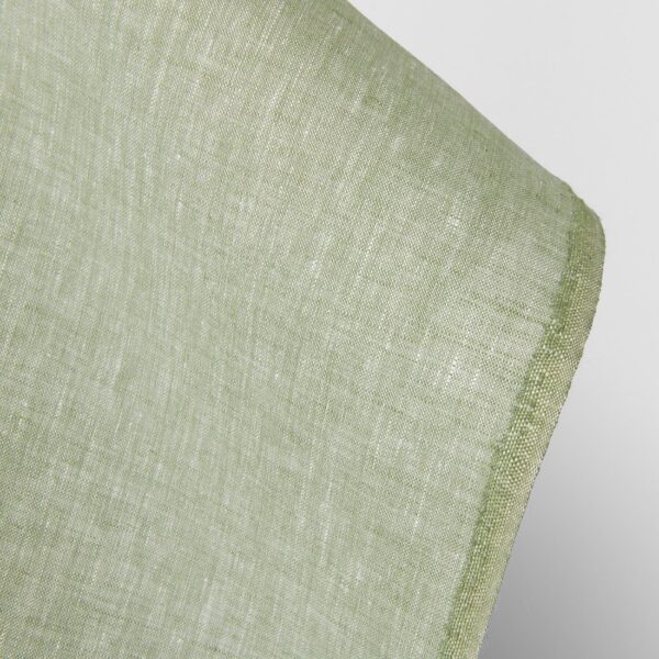 Tissu de lin vert sauge pâle – Image 2
