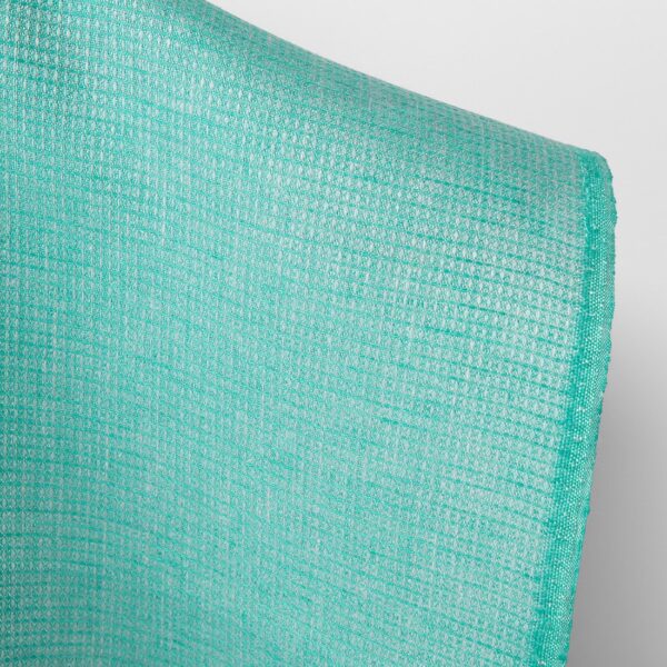 Tissu de lin gaufré vert turquoise vif – Image 2