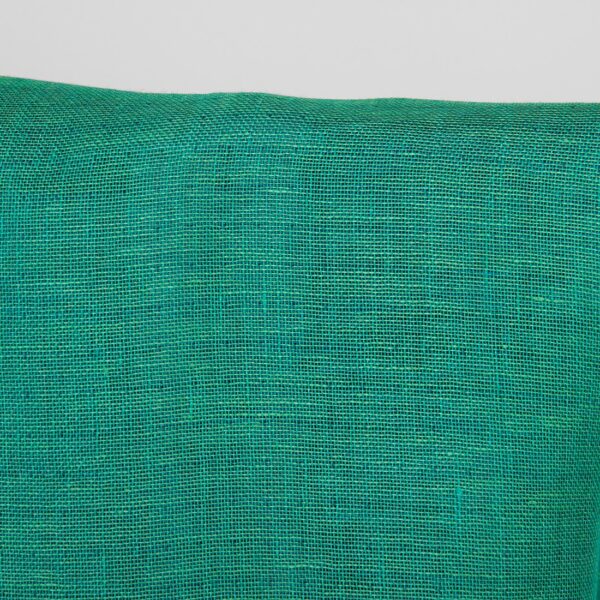 Tissu de lin double face bleu et vert froid – Image 4