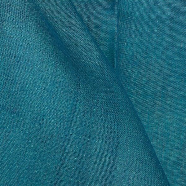 Tissu de lin double face bleu et vert froid – Image 5