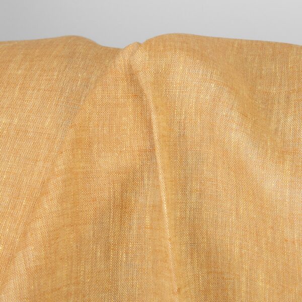 Tissu de lin mélangé jaune clair et argile – Image 2
