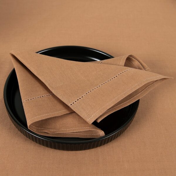 LUNA Serviette de table brun clair