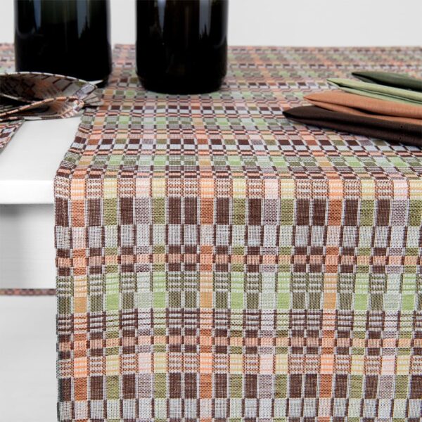 VIOLA Chemin de table marron vert – Image 3