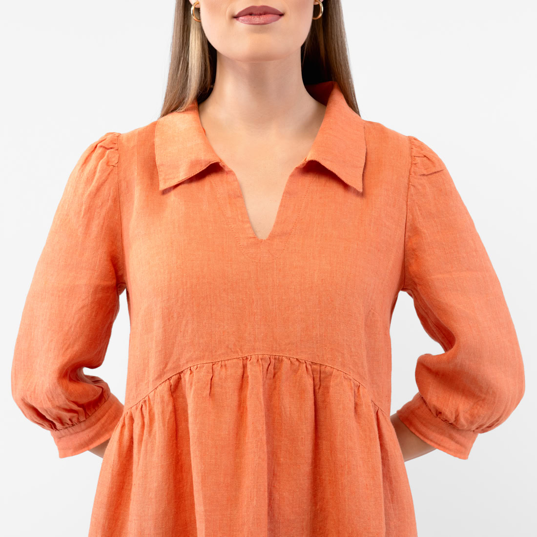 ANETTE Robe orange 4 ANETTE Robe orange – Image 4