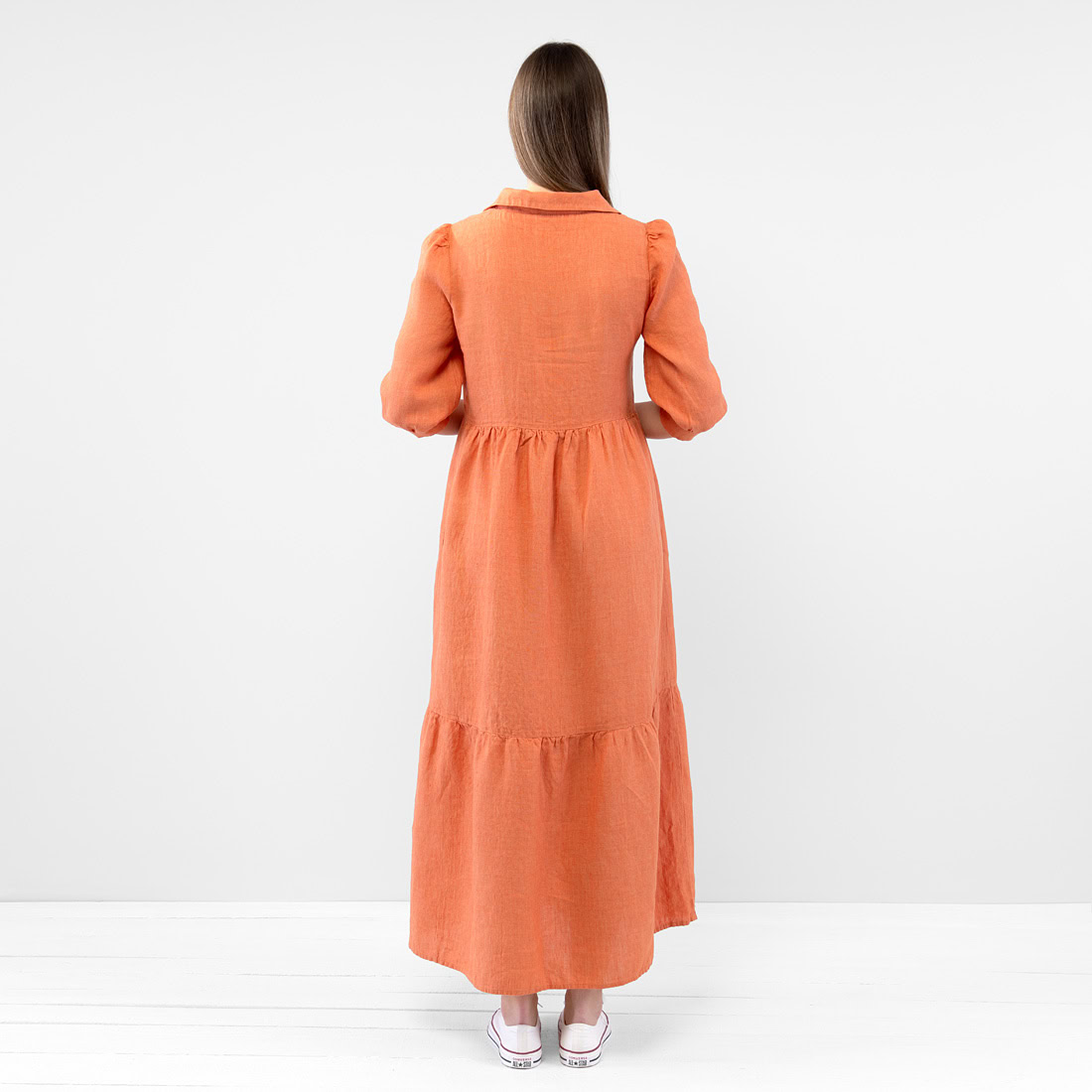 ANETTE Robe orange 6 ANETTE Robe orange – Image 6