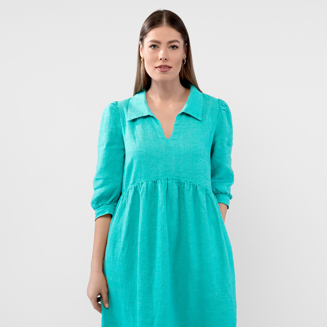 ANETTE Robe turquoise 3 ANETTE Robe turquoise – Image 3