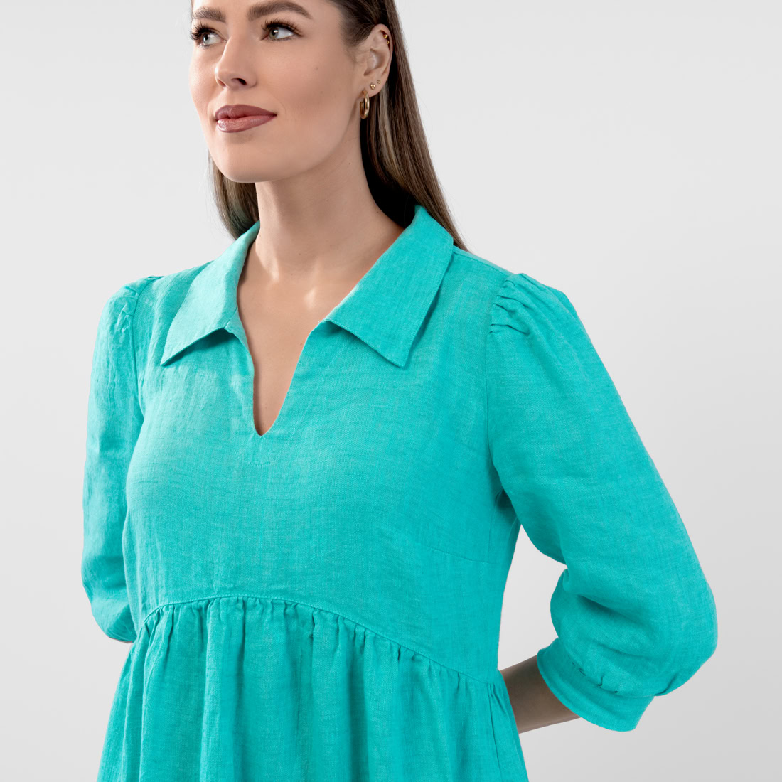 ANETTE Robe turquoise 4 ANETTE Robe turquoise – Image 4