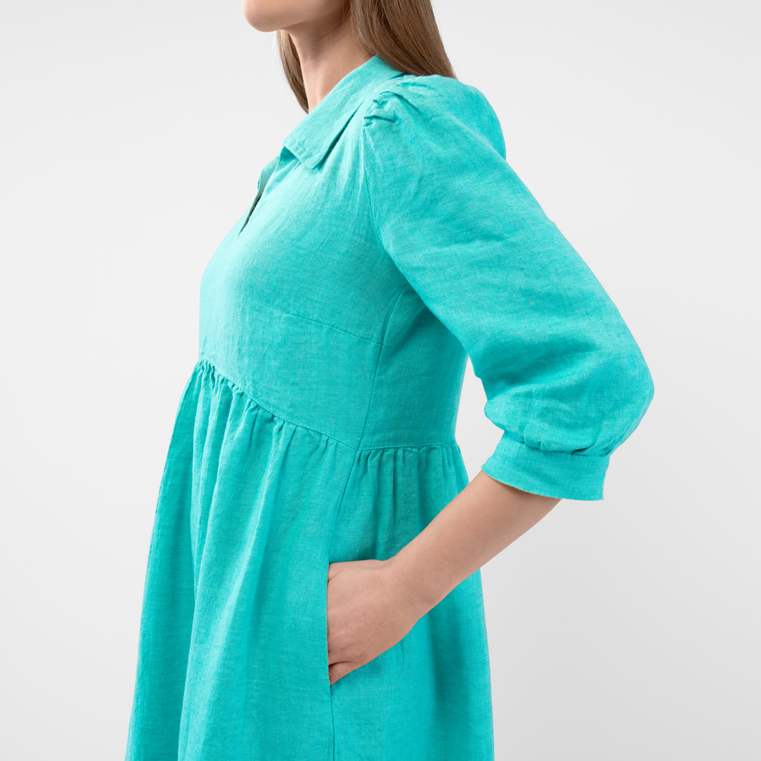 ANETTE Robe turquoise 5 ANETTE Robe turquoise – Image 5