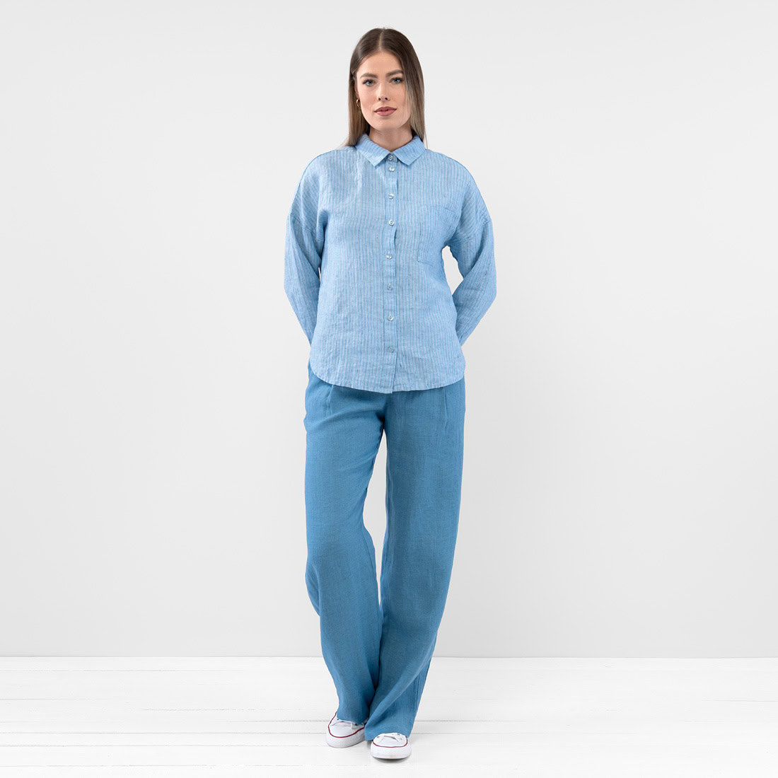 DORIS Pantalon bleu 1 DORIS Pantalon bleu