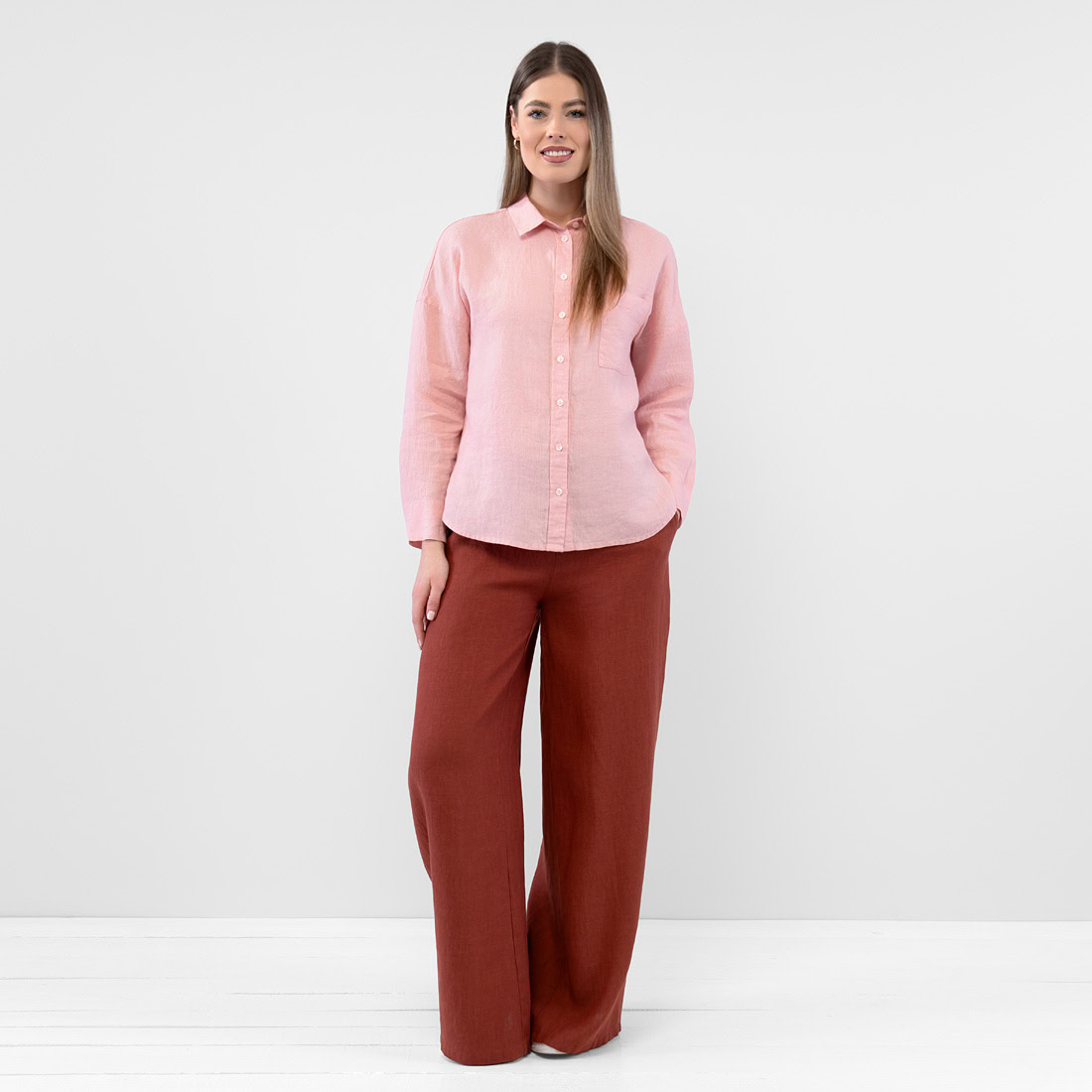 ODILE WEST Chemise rose 2 ODILE WEST Chemise rose – Image 2