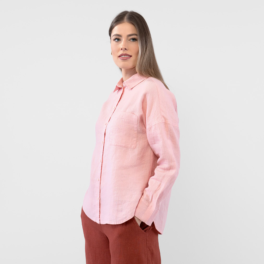 ODILE WEST Chemise rose 3 ODILE WEST Chemise rose – Image 3