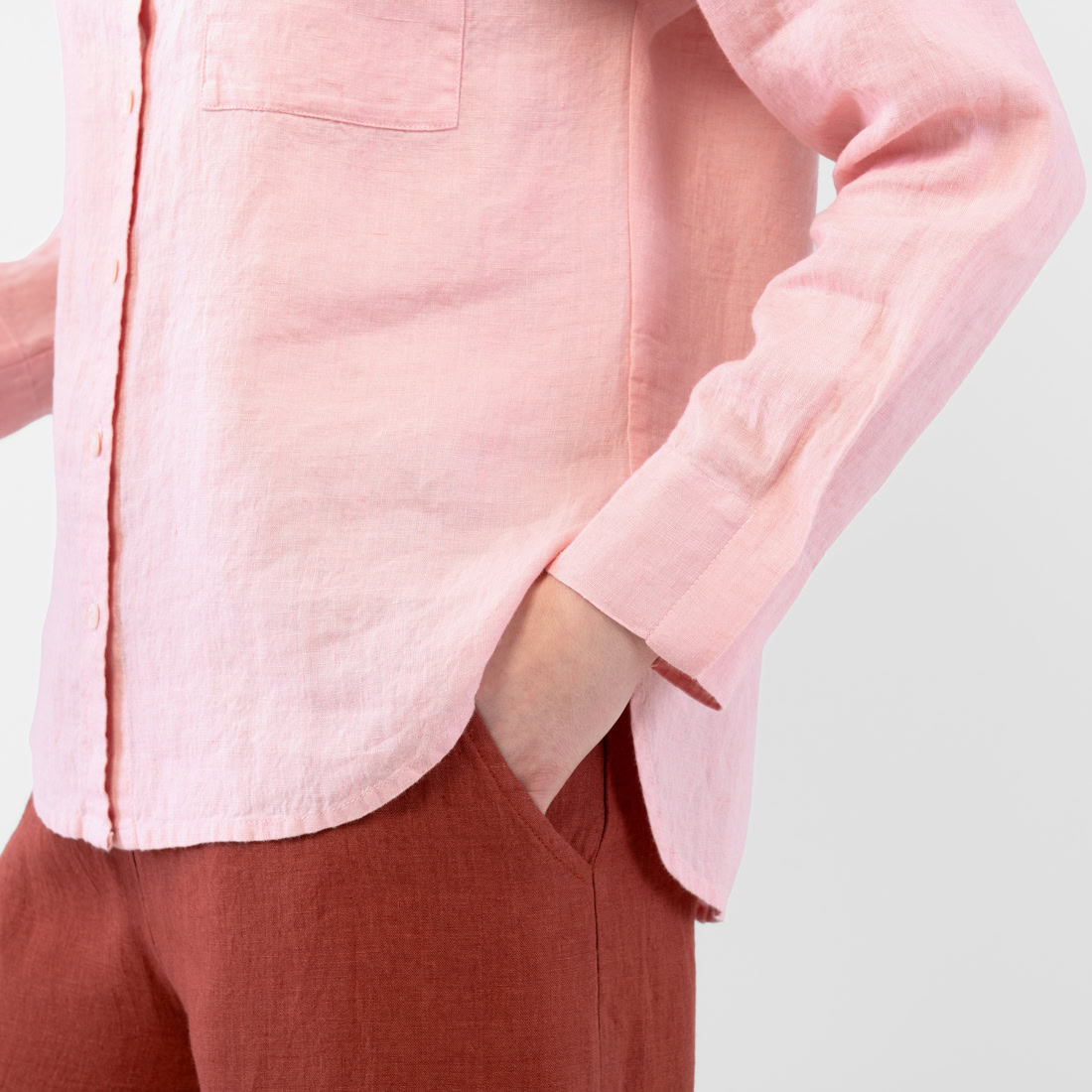 ODILE WEST Chemise rose 5 ODILE WEST Chemise rose – Image 5