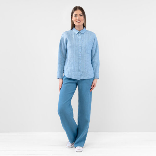 ODILE WEST Chemise rayé bleu – Image 2