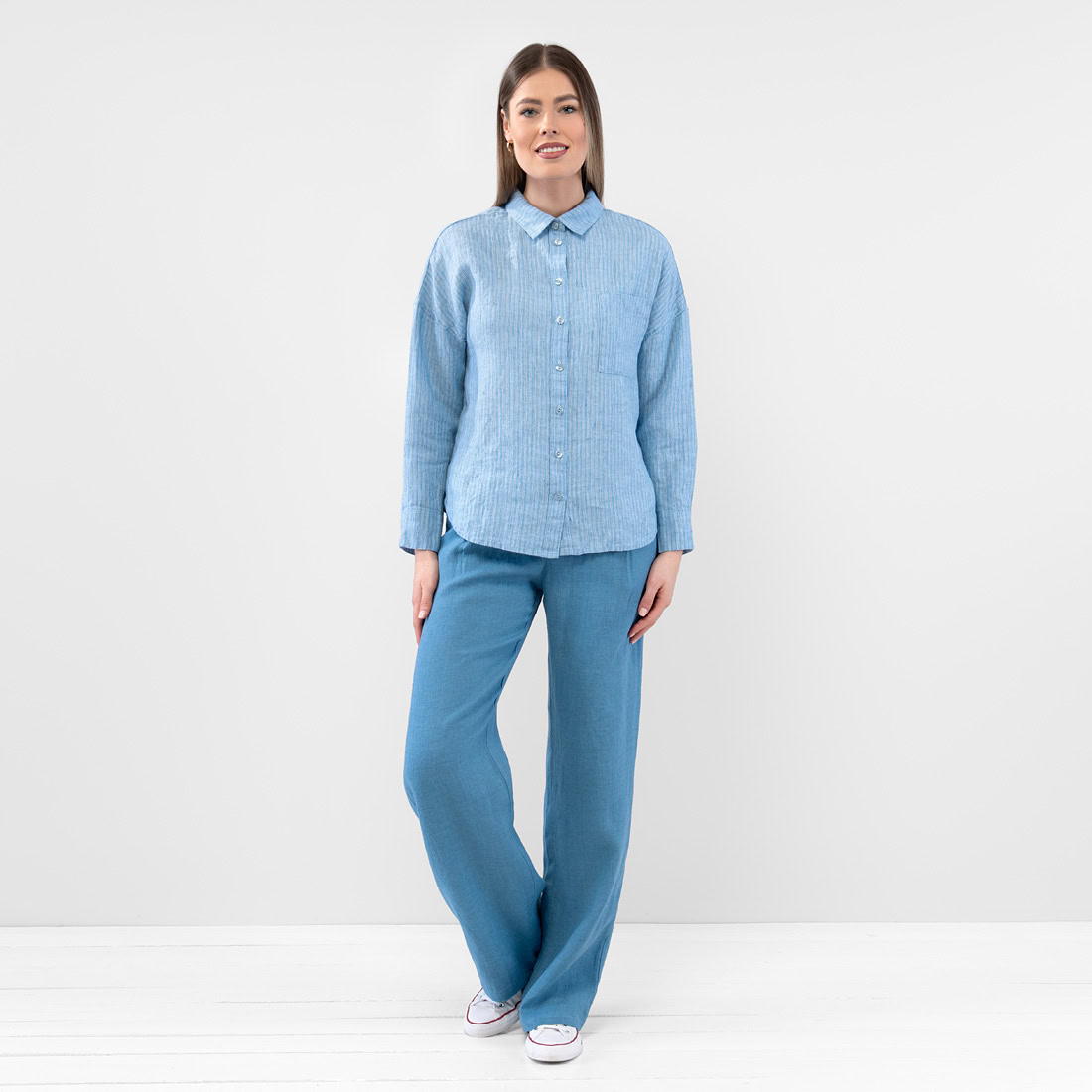 ODILE WEST Chemise rayé bleu 2 ODILE WEST Chemise rayé bleu – Image 2